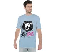 K-Pop Demon Hunters - Saja Boys Graffiti Wall Unisex T Shirt, Sky Blue, XX-Large