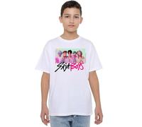 K-Pop Demon Hunters - Saja Boys Photo Frame Kids T Shirt, White, 7-8 Years