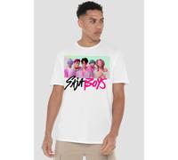K-Pop Demon Hunters - Saja Boys Photo Frame T-Shirt, Heather Grey Netflix White XL