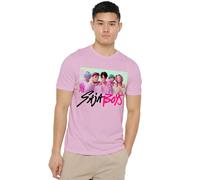 K-Pop Demon Hunters Saja Boys Photo Frame Unisex T Shirt, White, Light Pink, XXL