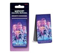K-POP Demon Hunters (Trio) Magnetic Bookmark, Official Licensed Stationery Accessory, Double-Sided Fold-Over Page Marker, Ideal for Manga, Journals & Study Notes