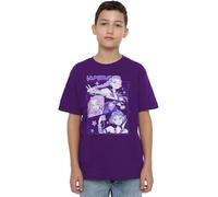 K-Pop Demon Hunters Unisex Kid's Anime Huntrix Huntr/X T Shirt, Black, Purple, 12-13 Jahre