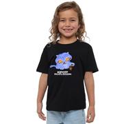 K-Pop Demon Hunters Unisex Kid's Cute Derpy Tiger Cartoon T Shirt, Navy, Black, 7-8 Jahre