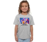 K-Pop Demon Hunters Unisex Kid's Heroic Huntrix Huntr/X T Shirt, White, Heather Grey, 5-6 Jahre