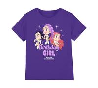 K-Pop Demon Hunters Unisex Kid's Huntrix Birthday Girl Group T Shirt, Purple, 12-13 anni