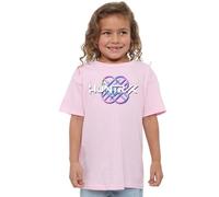 K-Pop Demon Hunters Unisex Kid's Huntrix Huntr/X Pastel Logo T Shirt, Black, Light Pink, 9-11 Jahre