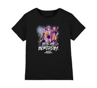 K-Pop Demon Hunters Unisex Kid's Huntrix It's My Birthday Group T Shirt, Black, 3-4 años