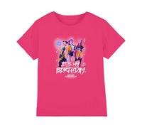 K-Pop Demon Hunters Unisex Kid's Huntrix It's My Birthday Group T Shirt, Hot Pink, 3-4 años