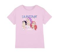 K-Pop Demon Hunters Unisex Kid's Kpop Demon Hunters-Huntrix Chibi Group T Shirt, Light Pink, 12-13 Jahre