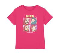 K-Pop Demon Hunters Unisex Kid's Kpop Demon Hunters-Huntrix Mira Chibi Boxes T Shirt, Fuchsia, 7-8 Jahre