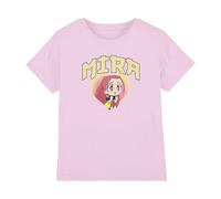 K-Pop Demon Hunters Unisex Kid's Kpop Demon Hunters-Huntrix Mira Collegic T Shirt, Light Pink, 9-11 Jahre