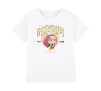 K-Pop Demon Hunters Unisex Kid's Kpop Demon Hunters-Huntrix Mira Collegic T Shirt, White, 9-11 Jahre
