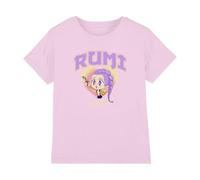 K-Pop Demon Hunters Unisex Kid's Kpop Demon Hunters-Huntrix Rumi Collegic T Shirt, Light Pink, 7-8 Jahre