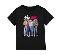 K-Pop Demon Hunters Unisex Kid's Kpop Demon Hunters-Saja Boy Band T Shirt, Black, 5-6 Jahre