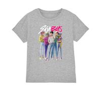 K-Pop Demon Hunters Unisex Kid's Kpop Demon Hunters-Saja Boy Band T Shirt, Heather Grey, 12-13 Jahre