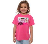 K-Pop Demon Hunters Unisex Kid's Saja Boys Photo Frame T Shirt, White, Fuchsia, 3-4 Jahre