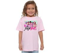 K-Pop Demon Hunters Unisex Kid's Saja Boys Photo Frame T Shirt, White, Light Pink, 3-4 Jahre