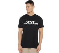 K-Pop Demon Hunters - White Logo Unisex T Shirt, Black, X-Large