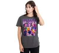 K-Pop Demon Hunters Women's Huntrix Bootleg Ladies T Shirt, Charcoal, Large, L