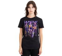 K-Pop Demon Hunters Womens Huntrix Golden Trio Pose Ladies T-Shirt, Black, S UK