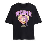 K-Pop Demon Hunters Womens Kpop Huntrix Rumi Collegic Ladies Oversized T-Shirt, Black, S UK