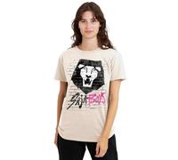 K-Pop Demon Hunters Womens Saja Boys Graffiti Wall Ladies T-Shirt, Natural, M UK