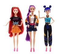 K-Pop Demon Movie Hunters Dolls, 2026 New 30cm Pop Singer Doll for Girls, Rumi/Mira/Zoey Doll & Figurine Clothing Accessories Fan Merch (ALL)