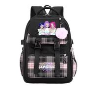 K Pop Demon School Backpack, Multi Pocket Bag Kawaii Anime Hunters Rucksack Cosplay Travel Daypack for Fans