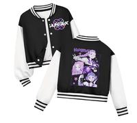 K Pop Demons Hunter Bomber Jacket for Girls Button Placket Casual Long Sleeved Sports Jacket Coat