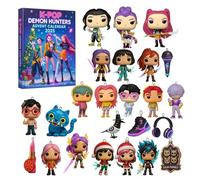 K-pop Demons Merch Toys Advent Calendar 2025: 24 Days of Surprises Countdown Calendars, Includes 24PCS Collectible Dolls Mini Figures Toys Keyring Ornaments, Christmas Decorations Gifts for Kids