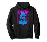 K-Pop Fan Girl - Vintage Korean K-Pop Music Lover Pullover Hoodie