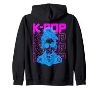 K-Pop Fan Girl - Vintage Korean K-Pop Music Lover Zip Hoodie