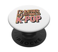 K-Pop Fandom Retro Typography Design PopSockets Adhesive PopGrip