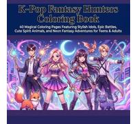 K-Pop Fantasy Hunters Coloring Book: 40 Magical Coloring Pages Featuring Stylish Idols, Epic Battles, Cute Spirit Animals, and Neon Fantasy Adventures for Teens & Adults