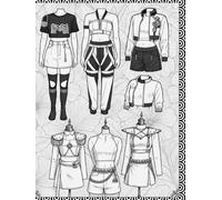 K-POP Fashion Sketchbook: Blank Sheet Notebook for Drawing, Writing, Painting, Sketching or Doodling, 120 Pages, 8.5x11