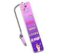 K-Pop Gift Bookmark for Kpop Music Lover, Kpop Merch, Korean Drama Book Marker Gift for K-Pop Lover, Korean Drama Gifts for Women Friends, K Pop Gifts for Teen Girl Women Valentines Bookmarks