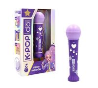 K POP IDOL Musical Toy K-pop Inspired Microphone with Voice Recording and Built-in Sounds for Realistic Performance Experience Ages 3+