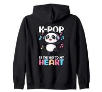 K-Pop Is The Way To My Heart Kawaii K-Pop Anime Zip Hoodie
