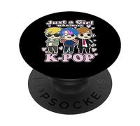 K-Pop Just A Girl Who Loves K-Pop Korean Pop Band PopSockets Adhesive PopGrip