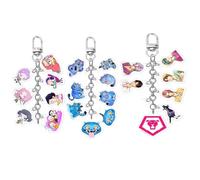 K Pop Keychain, Double-Sided Keychains Merch Set Anime Figure Themed Cosplay Birthday Gifts for Fans Collecting(3PCS)