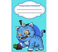 K-Pop Korean Tiger Composition Notebook: Cute Kawaii Anime Journal for Teens - Blue Neon Tiger & Lucky Cat Wide Ruled School Notebook | Fun Writing Journal for Fans- 6 x 9