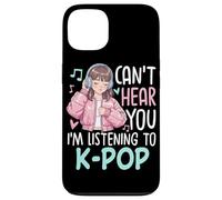 K-Pop Listening Girl Korean Pop Music Anime Style Case for iPhone 13