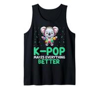 K-Pop Makes Everything Better Korean Music Lover Koala Bear Tank Top