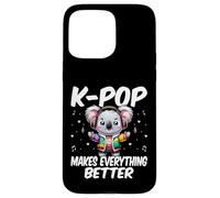 K-Pop Makes Everything Better Korean Music Lover Kpop Koala Case for iPhone 15 Pro Max