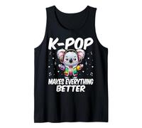K-Pop Makes Everything Better Korean Music Lover Kpop Koala Tank Top