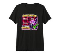 K-Pop Mom Priorities Music Fan Free Time Chart Premium T-Shirt