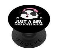 K-Pop Music Girl Just a Girl Who Loves K-Pop Music PopSockets Swappable PopGrip
