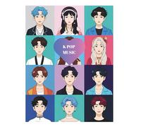 K POP MUSIC: K POP Music Notebook,132 pages, 100 note taking pages and 30 pages of to do list, to stay organized 8.5 in By 11 in Notebook Journal, ... for everyday tasks. With a fun K POP cover!