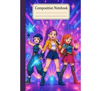 K-Pop Notebook Star Stage - Cute Wide-Ruled Journal for School, Students & K-Pop Fans, 6x9 in, 110 Pages.: Aesthetic Soft Matte Cover.