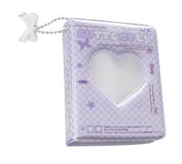 K-pop Photocard Binder, Photo Card Holder Book Clear Small Photo Album, Love Heart Hollow K-pop Photo Card Binder With Lovely Pendant, Portable High Capacity Scrapbook Card Holder,for Photo Collection